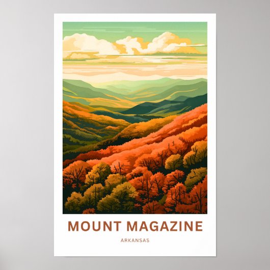 Mount Magazine Arkansas Reisprint Poster (Voorkant)