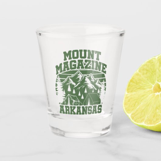 Mount Magazine State Park Shot Glas (Voorkant)