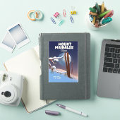 Mount Mainalos Griekse ski print. Sticker (iPad Cover)