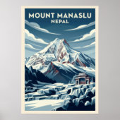 Mount Manaslu Nepal V02 Poster (Voorkant)