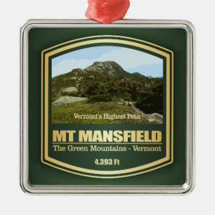 Mount Mansfield (PF) Metalen Ornament