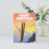 Mount Mansfield,Stowe north Vermont ski Briefkaart (Staand voorkant)