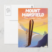 Mount Mansfield,Stowe north Vermont ski Briefkaart (Voorkant / Achterkant)