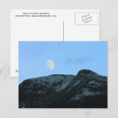 Mount Mansfield Summit Moon Briefkaart (Voorkant / Achterkant)