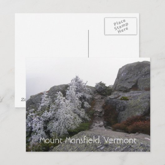 Mount Mansfield, Vermont Briefkaart (Voorkant / Achterkant)