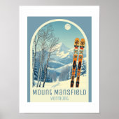 Mount Mansfield Vermont skioord vakantie Poster (Voorkant)