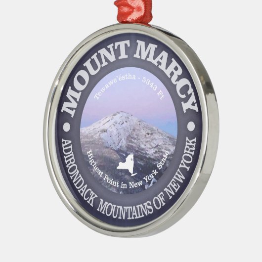 Mount Marcy Metalen Ornament (Links)