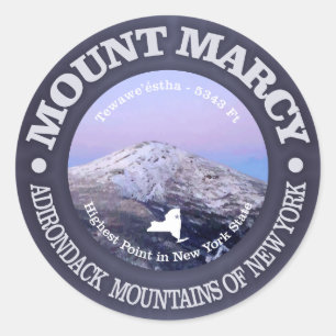 Mount Marcy Ronde Sticker
