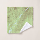 Mount Marcy Topographic Map - Adirondack Park Bad Handdoek (Wasdoekje)