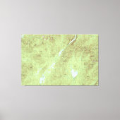 Mount Marcy Topographic Map - Adirondack Park Canvas Afdruk (Voorkant)