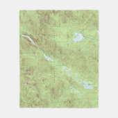 Mount Marcy Topographic Map - Adirondack Park Fleece Deken (Voorkant)