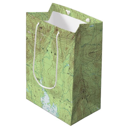 Mount Marcy Topographic Map - Adirondack Park Medium Cadeauzakje (Voorkant Gekanteld)