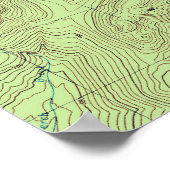 Mount Marcy Topographic Map - Adirondack Park Poster (Hoek)