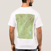 Mount Marcy Topographic Map - Adirondack Park T-shirt (Achterkant)