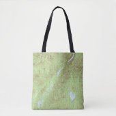 Mount Marcy Topographic Map - Adirondack Park Tote Bag (Voorkant)