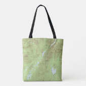 Mount Marcy Topographic Map - Adirondack Park Tote Bag (Achterkant)