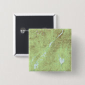 Mount Marcy Topographic Map - Adirondack Park Vierkante Button 5,1 Cm (Voorkant /achterkant)