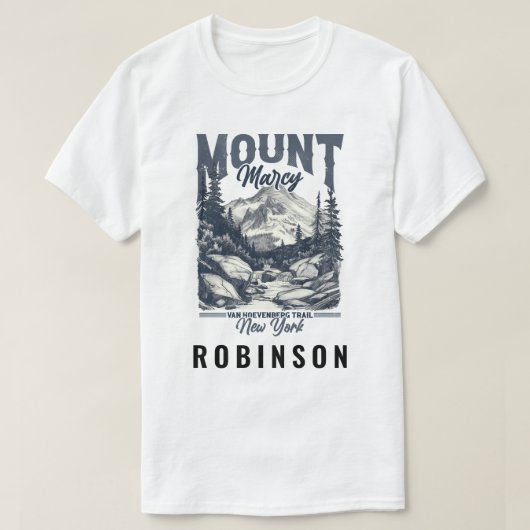 Mount Marcy-Van Hoevenberg Trail-New York Custom T-shirt (Design voorkant)