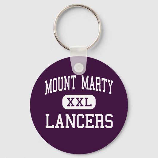 Mount Marty - Lancers - High-Cedar Rapids Iowa Sleutelhanger (Voorkant)