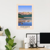Mount Massive Colorado USA Reisposter Poster (Thuiskantoor)