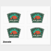 Mount Massive Wilderness Colorado Camping Rechthoekige Sticker (Vel)