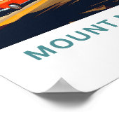 Mount Maunganui Nieuw-Zeeland Reisprint Poster (Hoek)