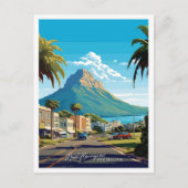 Mount Maunganui Nieuw-Zeeland Reizen illustratie Briefkaart (Voorkant)