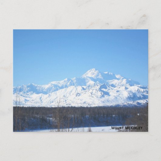 Mount Mc Kinley, Alaska Feestdagenkaart (Voorkant)