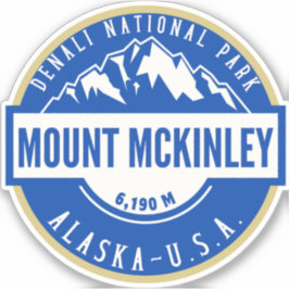 Mount Mckenley Denali National park Alaska Sticker