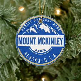 Mount Mckenley Denali National park  Keramisch Ornament