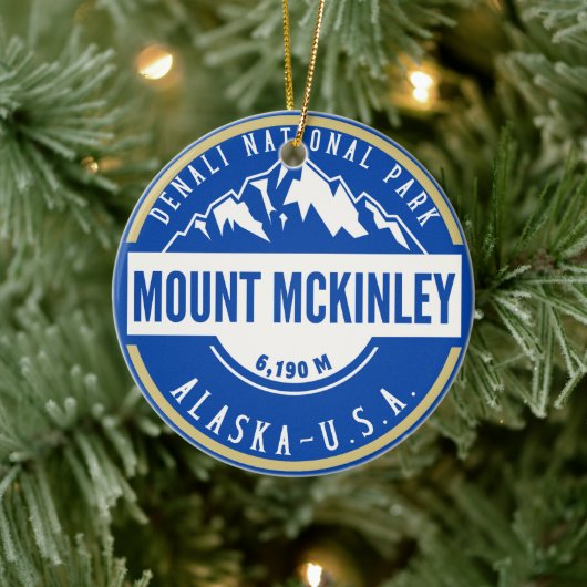 Mount Mckenley Denali National park  Keramisch Ornament (Boom)