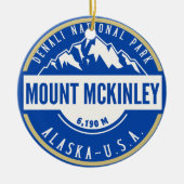 Mount Mckenley Denali National park  Keramisch Ornament (Voorkant)