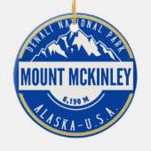 Mount Mckenley Denali National park  Keramisch Ornament (Achterkant)