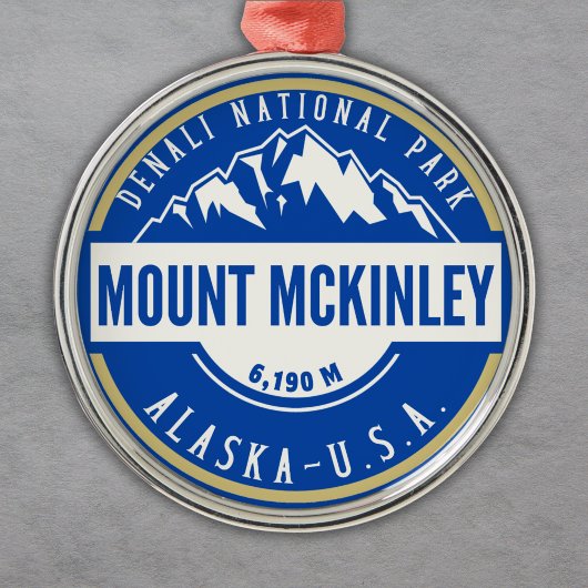 Mount Mckenley Denali National park  Metalen Ornament