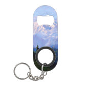 Mount McKinley, Alaska, beeldende kunst schilderen Mini Flessenopener (Voorkant)