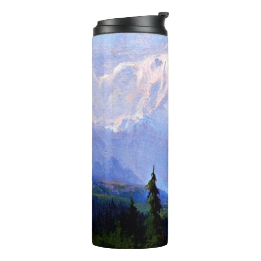 Mount McKinley, Alaska, kunstschilderij Thermosbeker (Gedraaid links)