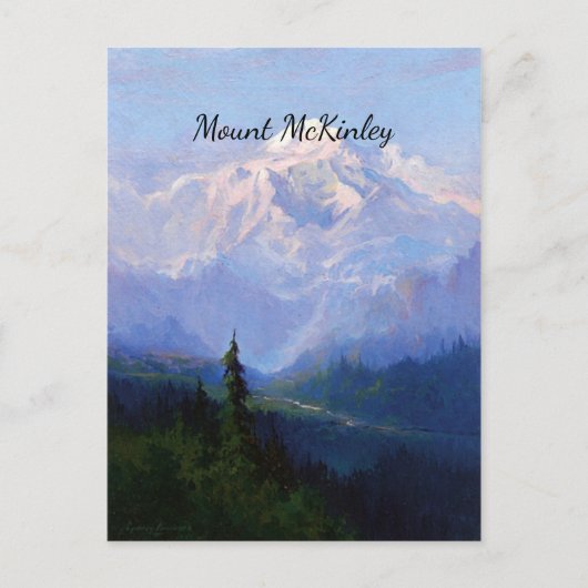 Mount McKinley, Alaska, mooie kunst Briefkaart (Voorkant)
