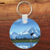 Mount McKinley Alaska Sleutelhanger (Voorkant)