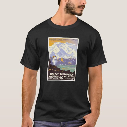 Mount McKinley National Park Poster T-Shirt (Voorkant)