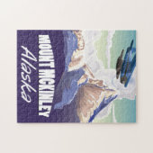 Mount McKinley vintage reisposter Legpuzzel (Horizontaal)