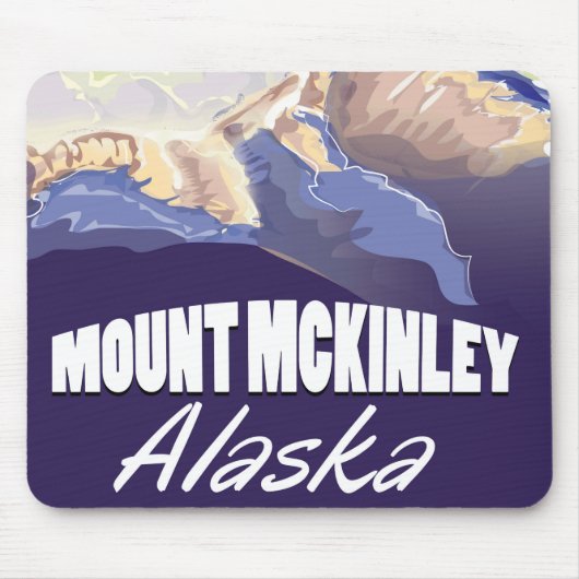 Mount McKinley vintage reisposter Muismat (Voorkant)