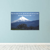 Mount McLoughlin - Psalmen 90:2 Canvas Afdruk (Insitu (Houten vloer))
