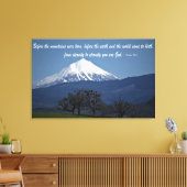 Mount McLoughlin - Psalmen 90:2 Canvas Afdruk (Insitu (Woonkamer))