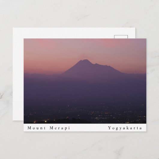 Mount Merapi Briefkaart (Voorkant / Achterkant)