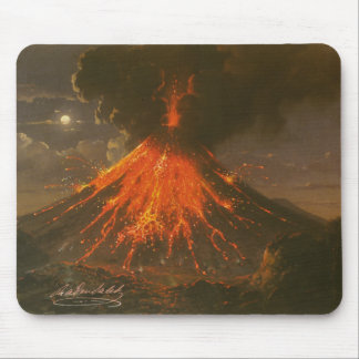 "Mount Merapi op Java" Raden Saleh® Muismat
