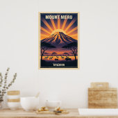 Mount Meru Tanzania V06 Poster (Keuken)