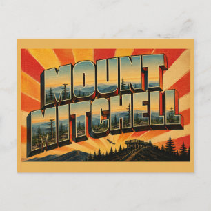 Mount Mitchell North Carolina hoogste piek bos  Briefkaart