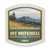 Mount Mitchell (PF) Sticker (Voorkant)