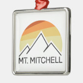 Mount Mitchell Retro Metalen Ornament (Links)