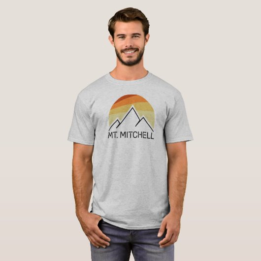 Mount Mitchell Retro T-shirt (Voorkant volledig)